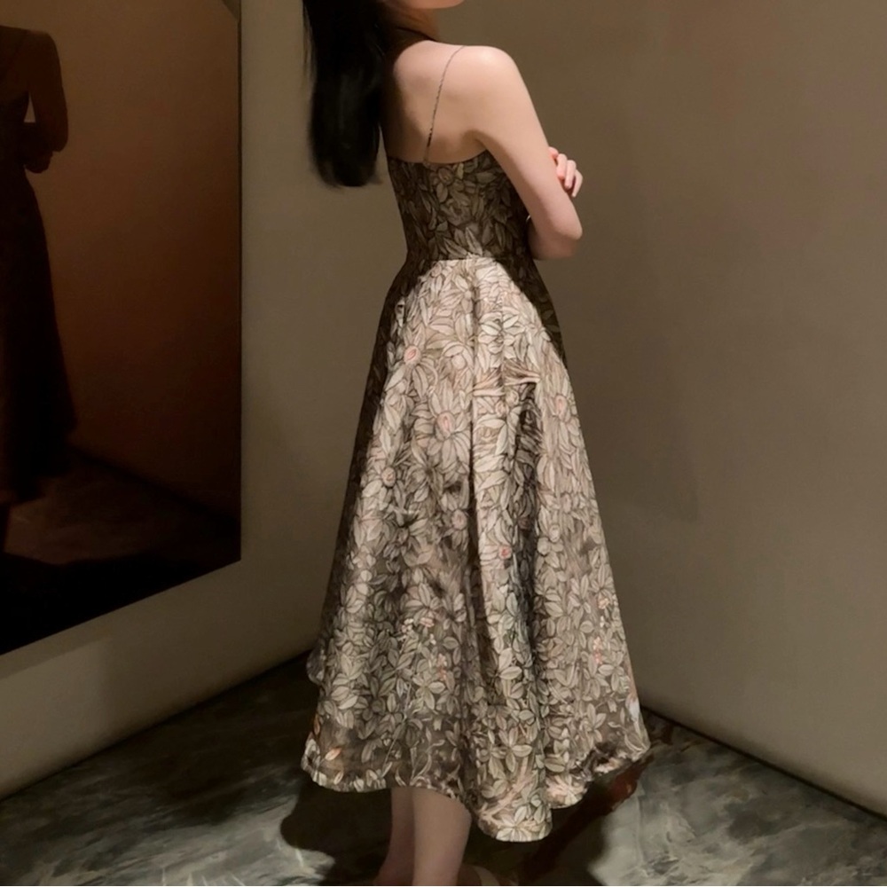Montsand Lobbster Leaf Pattern Dress - Picture 3 of 3